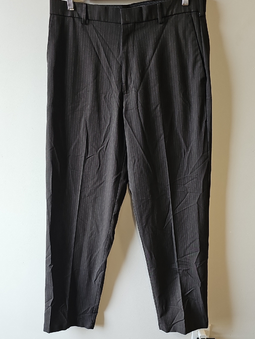 Dockers Men's 34x34 Black Pinstripe Dress Pants